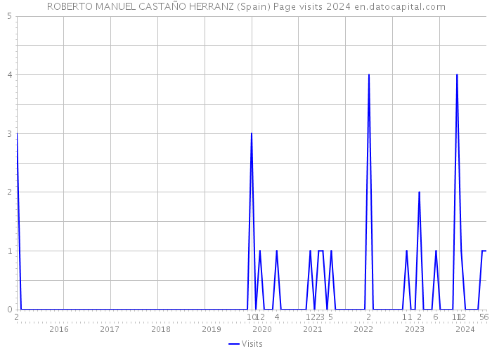 ROBERTO MANUEL CASTAÑO HERRANZ (Spain) Page visits 2024 