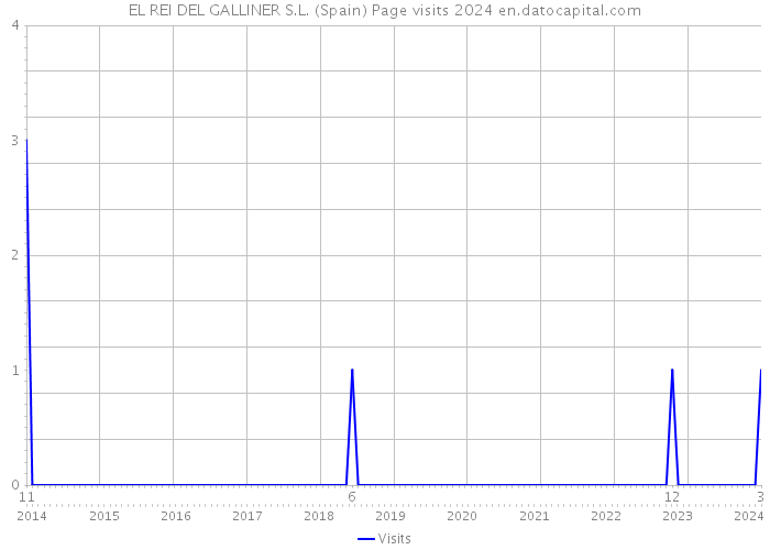 EL REI DEL GALLINER S.L. (Spain) Page visits 2024 