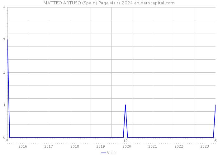 MATTEO ARTUSO (Spain) Page visits 2024 
