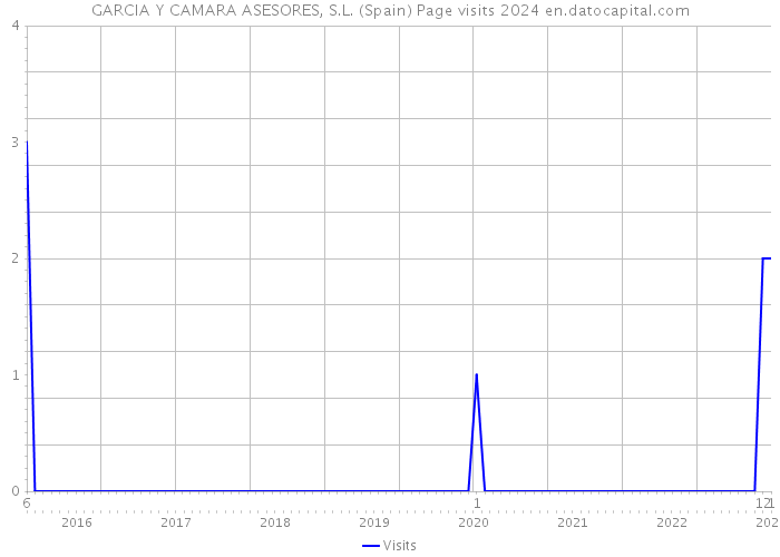 GARCIA Y CAMARA ASESORES, S.L. (Spain) Page visits 2024 