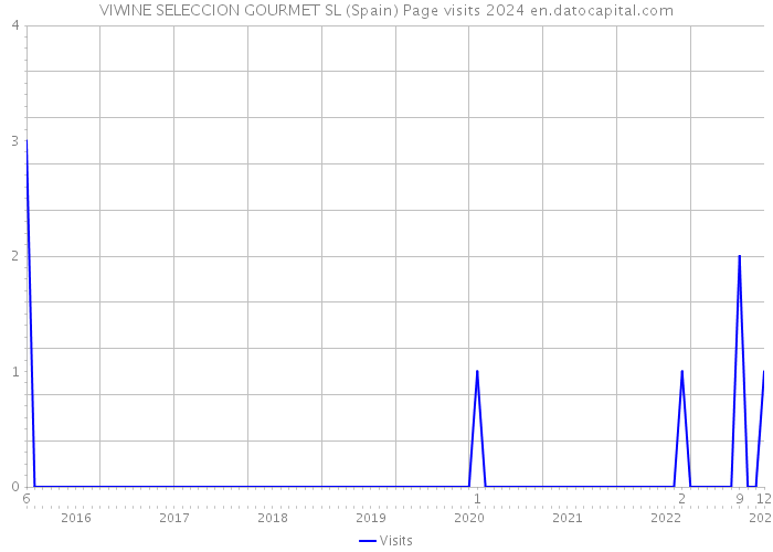 VIWINE SELECCION GOURMET SL (Spain) Page visits 2024 