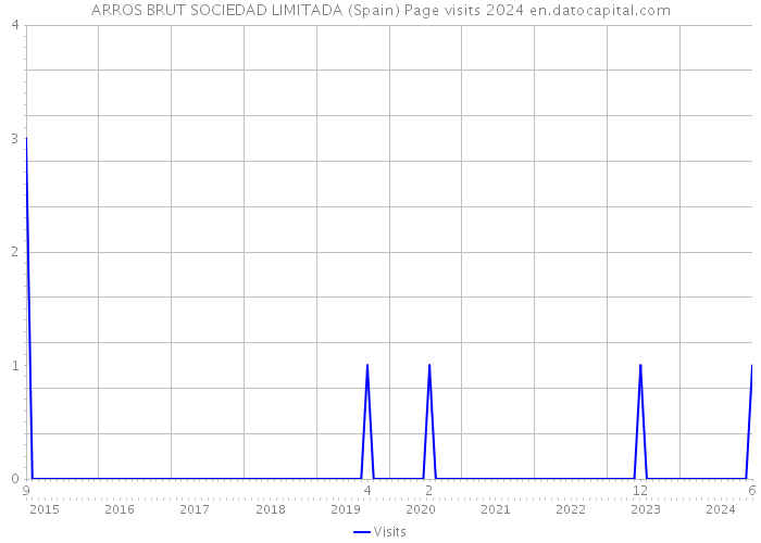 ARROS BRUT SOCIEDAD LIMITADA (Spain) Page visits 2024 