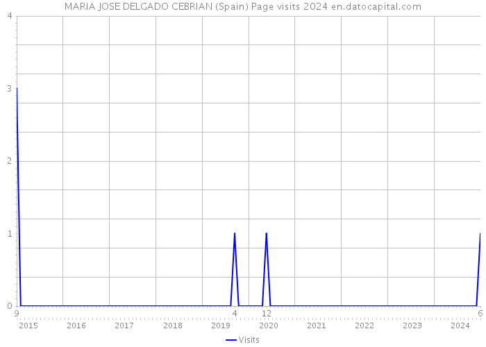 MARIA JOSE DELGADO CEBRIAN (Spain) Page visits 2024 