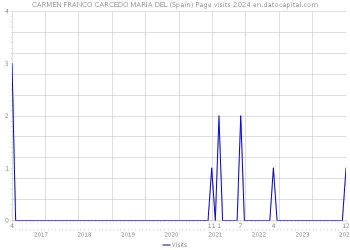 CARMEN FRANCO CARCEDO MARIA DEL (Spain) Page visits 2024 