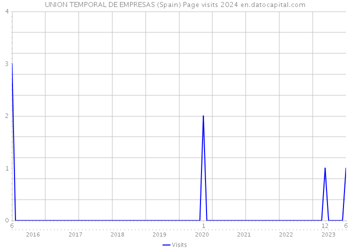 UNION TEMPORAL DE EMPRESAS (Spain) Page visits 2024 