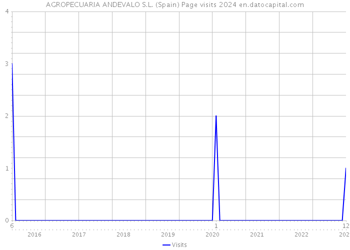 AGROPECUARIA ANDEVALO S.L. (Spain) Page visits 2024 