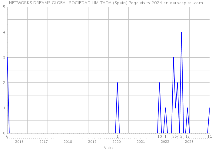 NETWORKS DREAMS GLOBAL SOCIEDAD LIMITADA (Spain) Page visits 2024 