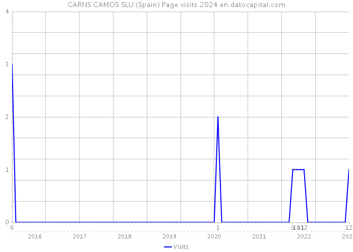 CARNS CAMOS SLU (Spain) Page visits 2024 