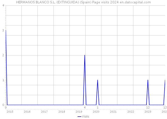 HERMANOS BLANCO S.L. (EXTINGUIDA) (Spain) Page visits 2024 