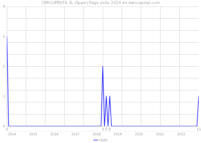 CERCUPENTA SL (Spain) Page visits 2024 
