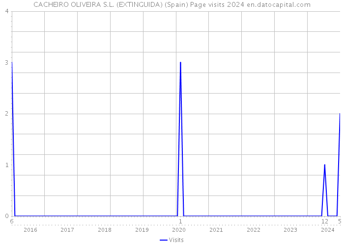 CACHEIRO OLIVEIRA S.L. (EXTINGUIDA) (Spain) Page visits 2024 