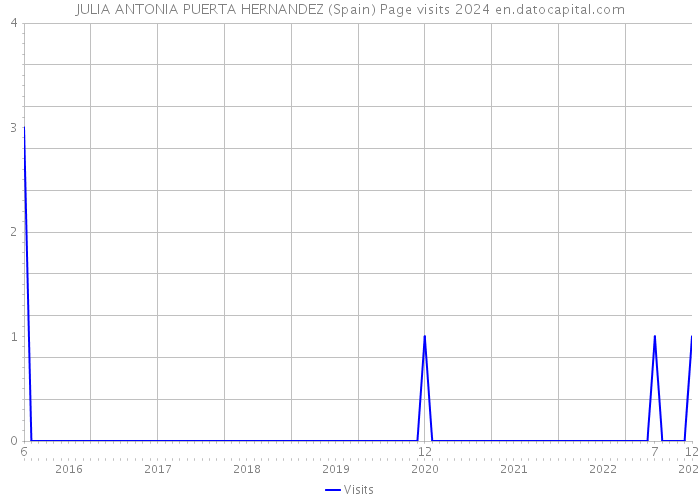 JULIA ANTONIA PUERTA HERNANDEZ (Spain) Page visits 2024 