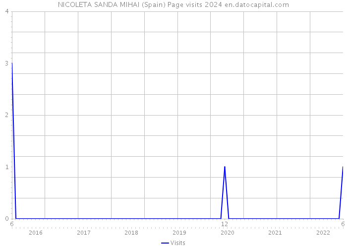NICOLETA SANDA MIHAI (Spain) Page visits 2024 