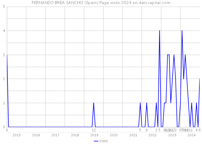 FERNANDO BREA SANCHIZ (Spain) Page visits 2024 