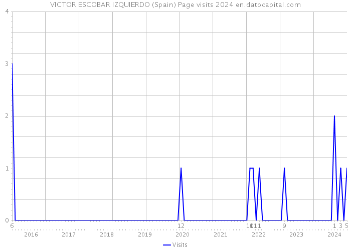VICTOR ESCOBAR IZQUIERDO (Spain) Page visits 2024 