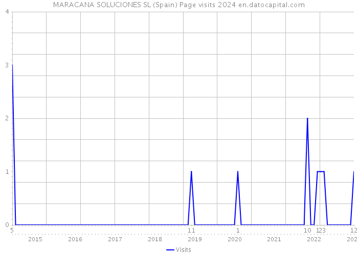 MARACANA SOLUCIONES SL (Spain) Page visits 2024 