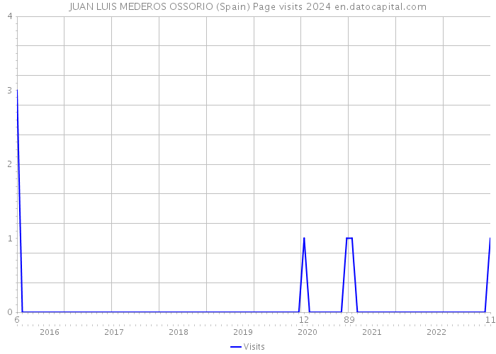 JUAN LUIS MEDEROS OSSORIO (Spain) Page visits 2024 