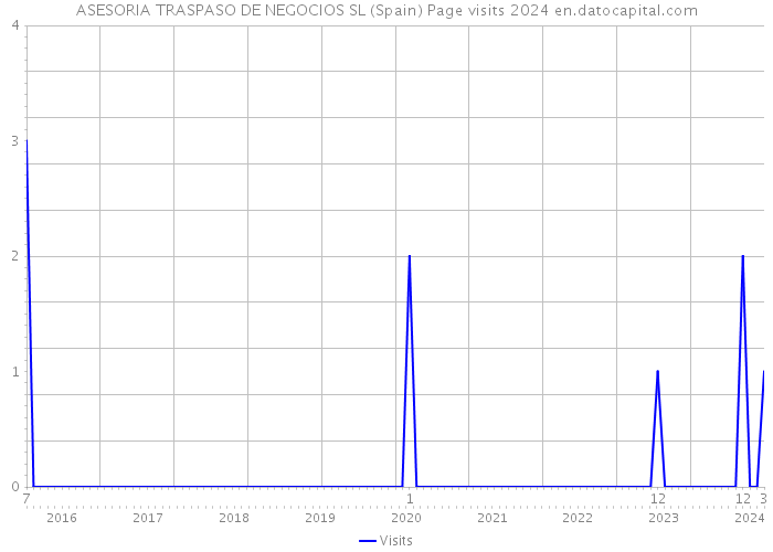 ASESORIA TRASPASO DE NEGOCIOS SL (Spain) Page visits 2024 