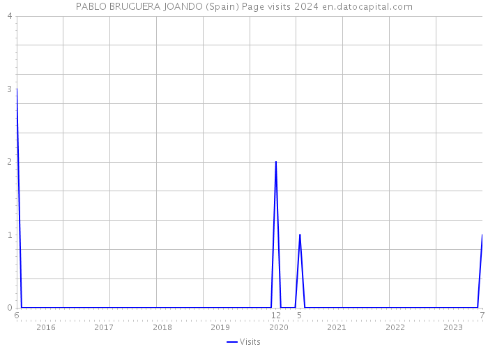 PABLO BRUGUERA JOANDO (Spain) Page visits 2024 