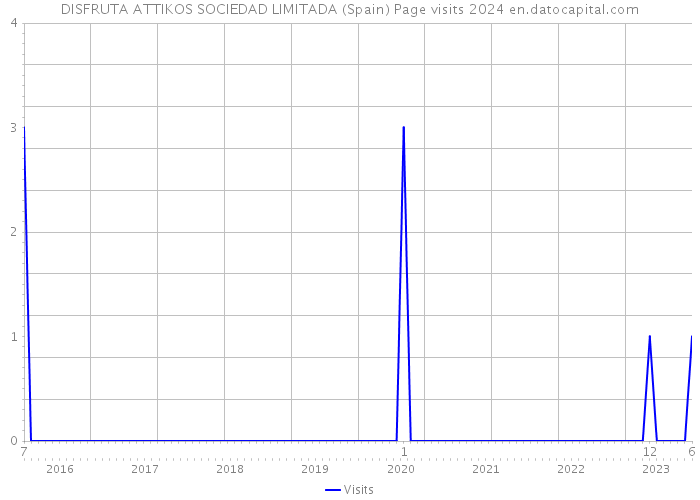 DISFRUTA ATTIKOS SOCIEDAD LIMITADA (Spain) Page visits 2024 