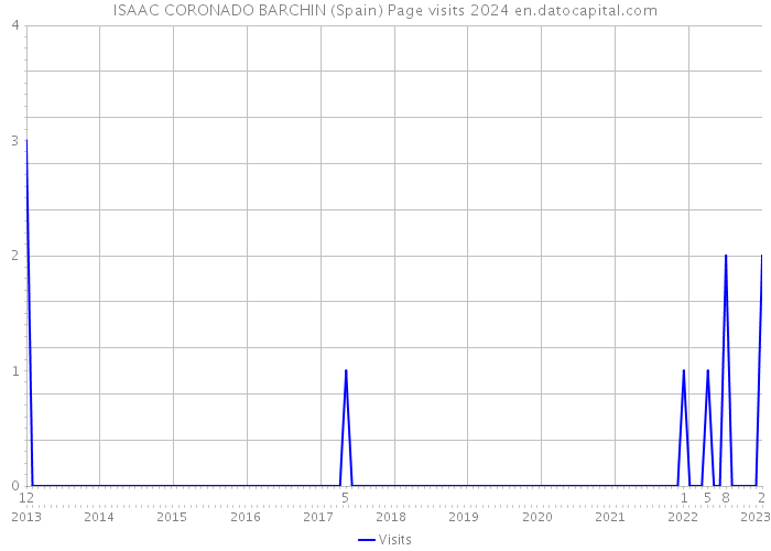 ISAAC CORONADO BARCHIN (Spain) Page visits 2024 