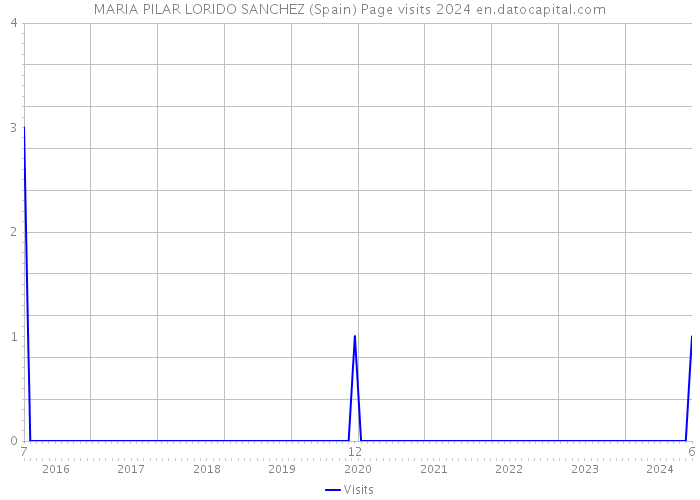 MARIA PILAR LORIDO SANCHEZ (Spain) Page visits 2024 