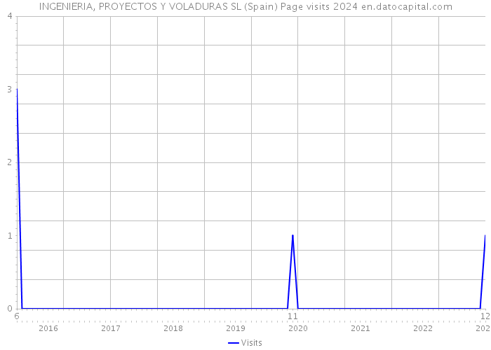 INGENIERIA, PROYECTOS Y VOLADURAS SL (Spain) Page visits 2024 