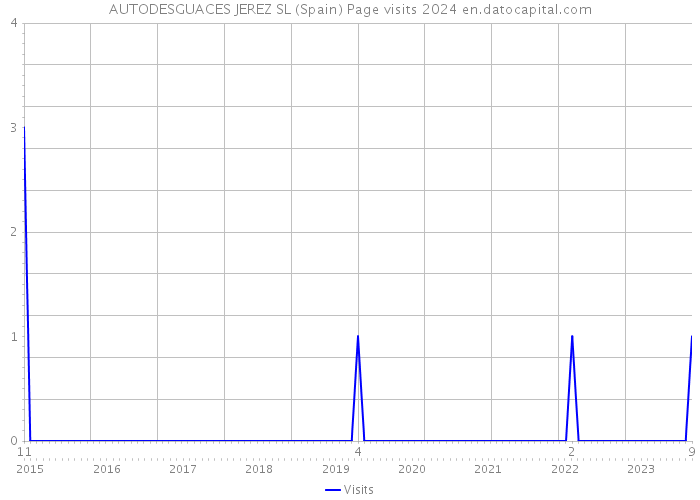 AUTODESGUACES JEREZ SL (Spain) Page visits 2024 