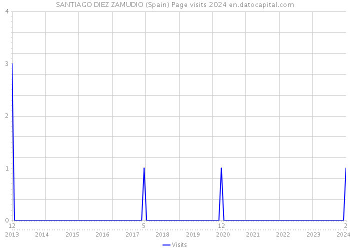 SANTIAGO DIEZ ZAMUDIO (Spain) Page visits 2024 