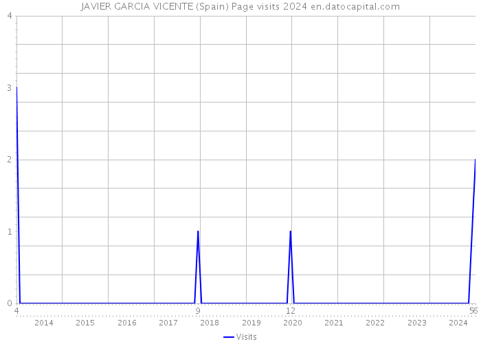 JAVIER GARCIA VICENTE (Spain) Page visits 2024 