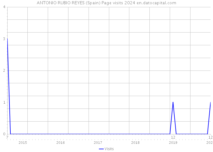 ANTONIO RUBIO REYES (Spain) Page visits 2024 