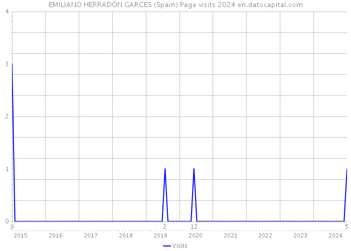 EMILIANO HERRADON GARCES (Spain) Page visits 2024 
