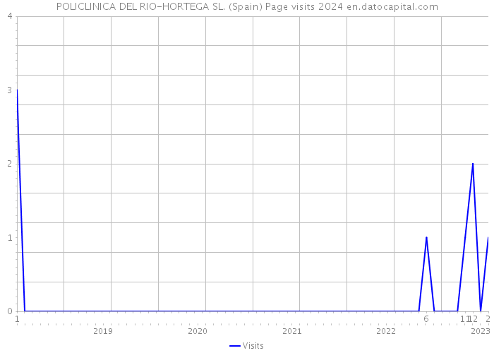 POLICLINICA DEL RIO-HORTEGA SL. (Spain) Page visits 2024 