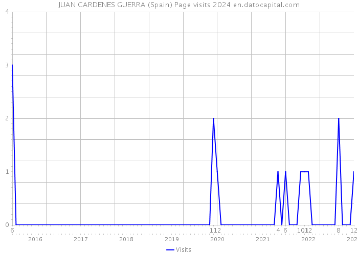 JUAN CARDENES GUERRA (Spain) Page visits 2024 