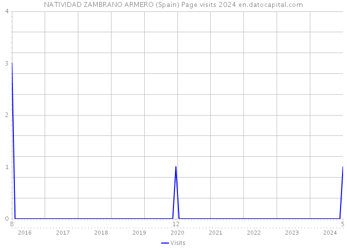 NATIVIDAD ZAMBRANO ARMERO (Spain) Page visits 2024 