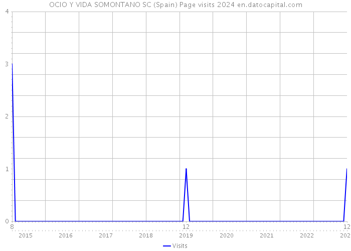 OCIO Y VIDA SOMONTANO SC (Spain) Page visits 2024 