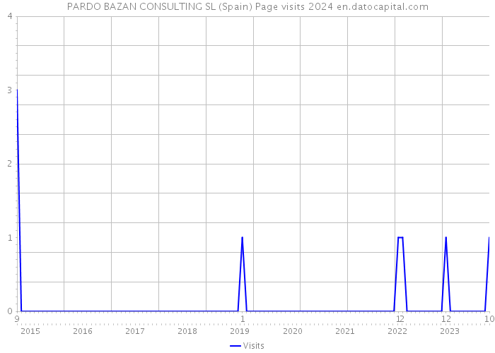 PARDO BAZAN CONSULTING SL (Spain) Page visits 2024 