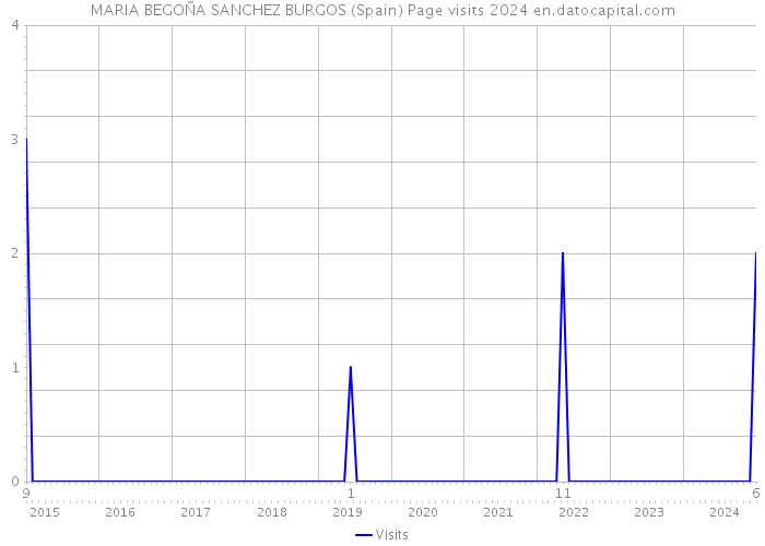MARIA BEGOÑA SANCHEZ BURGOS (Spain) Page visits 2024 