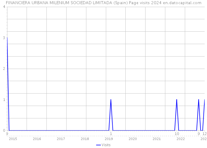 FINANCIERA URBANA MILENIUM SOCIEDAD LIMITADA (Spain) Page visits 2024 