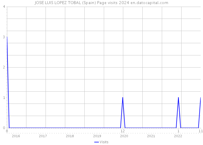 JOSE LUIS LOPEZ TOBAL (Spain) Page visits 2024 