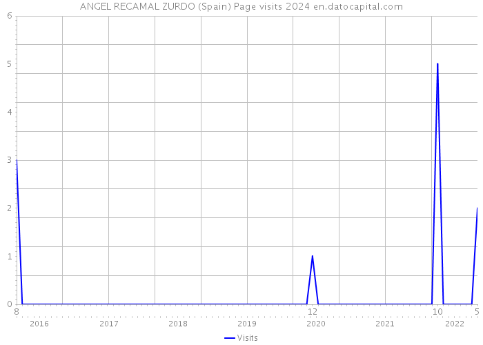 ANGEL RECAMAL ZURDO (Spain) Page visits 2024 