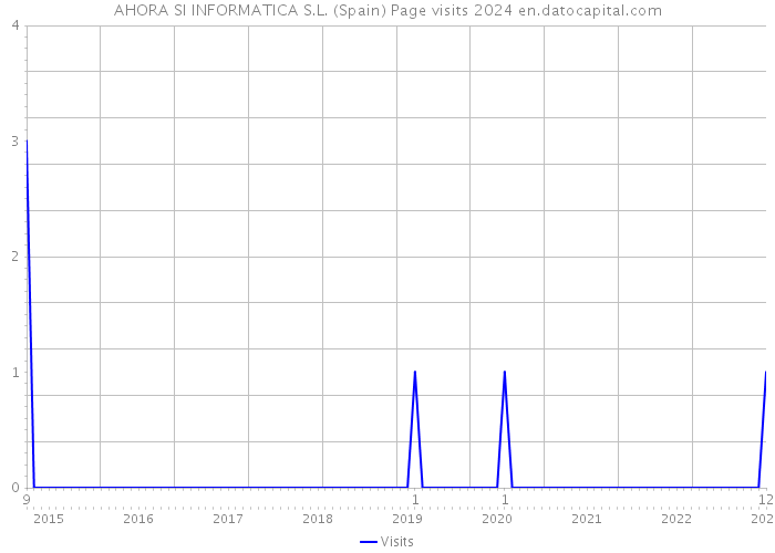 AHORA SI INFORMATICA S.L. (Spain) Page visits 2024 