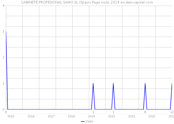 GABINETE PROFESIONAL SAMO SL (Spain) Page visits 2024 