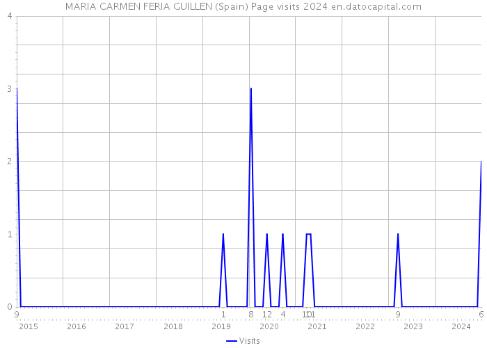 MARIA CARMEN FERIA GUILLEN (Spain) Page visits 2024 