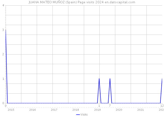 JUANA MATEO MUÑOZ (Spain) Page visits 2024 