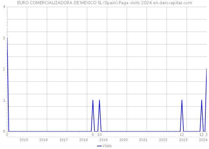 EURO COMERCIALIZADORA DE MEXICO SL (Spain) Page visits 2024 