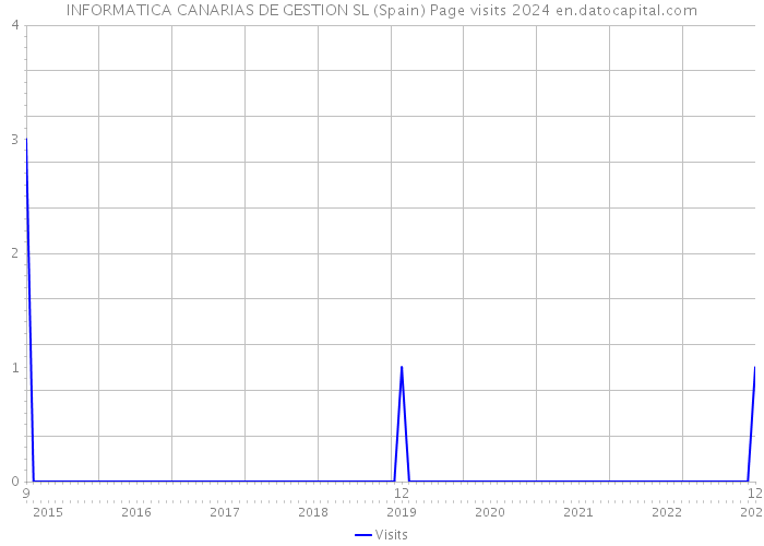 INFORMATICA CANARIAS DE GESTION SL (Spain) Page visits 2024 