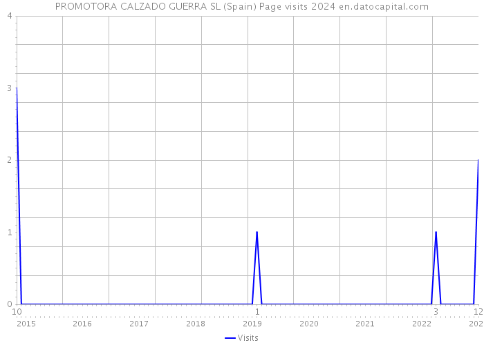 PROMOTORA CALZADO GUERRA SL (Spain) Page visits 2024 