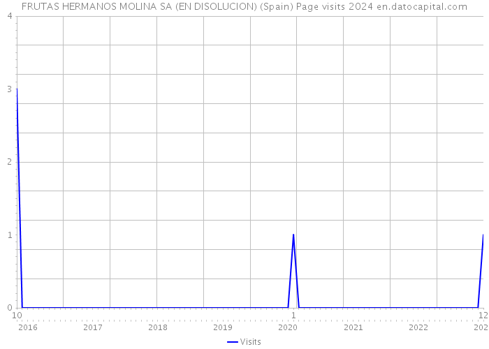 FRUTAS HERMANOS MOLINA SA (EN DISOLUCION) (Spain) Page visits 2024 