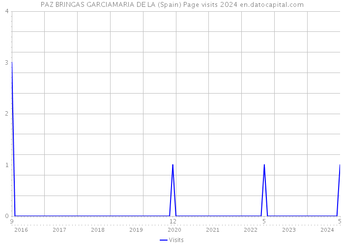 PAZ BRINGAS GARCIAMARIA DE LA (Spain) Page visits 2024 